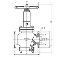 FJ41�͹�����ֹ�ſ��yPN16��PN160���νY���ߴ�D