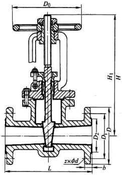 Z41F46�ͷ������r��Шʽ�l�yPN16��PN25���νY���ߴ�D