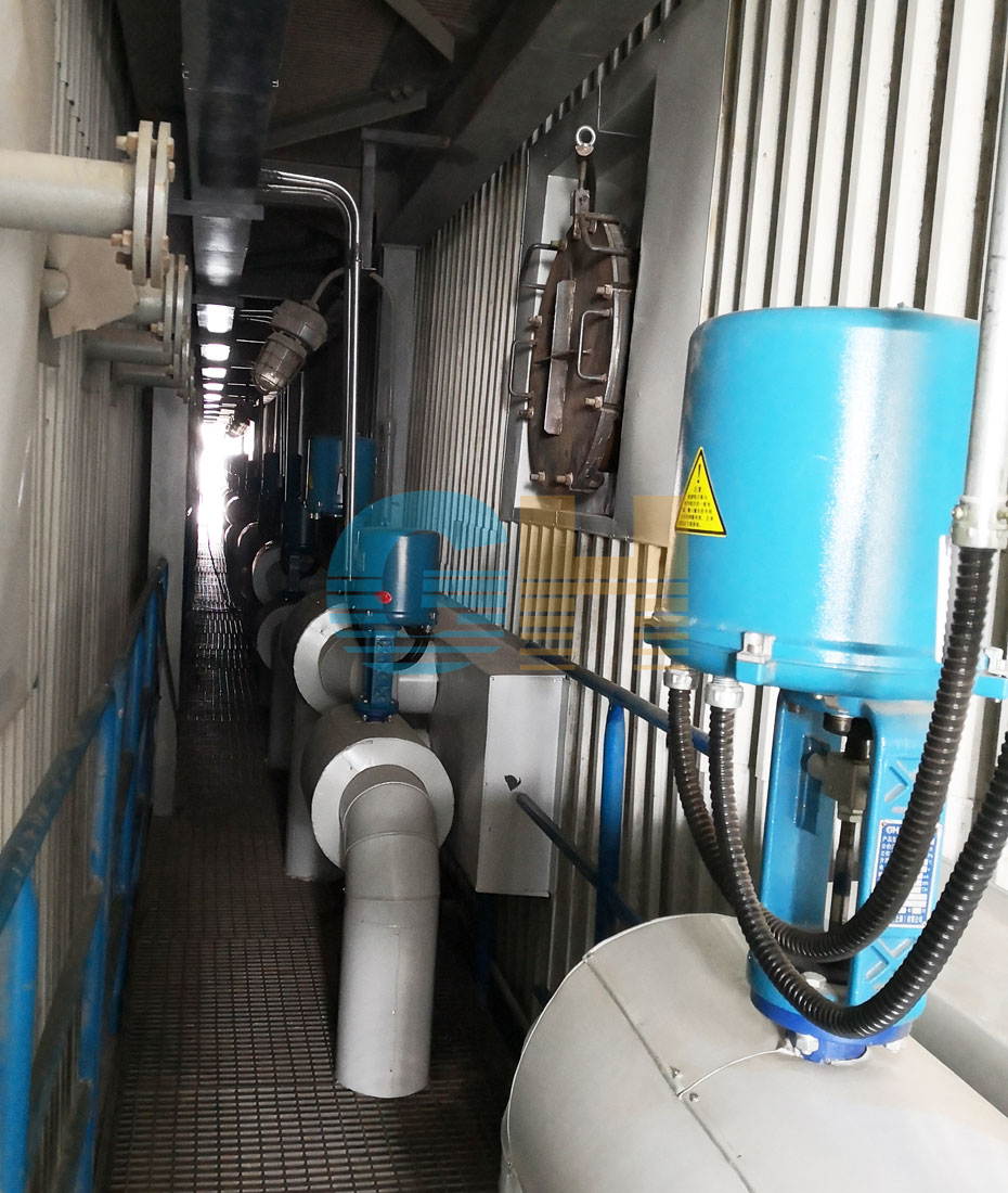 電動(dòng)高溫調(diào)節(jié)閥-國電菏澤電廠噴氨***化項(xiàng)目現(xiàn)場(chǎng)