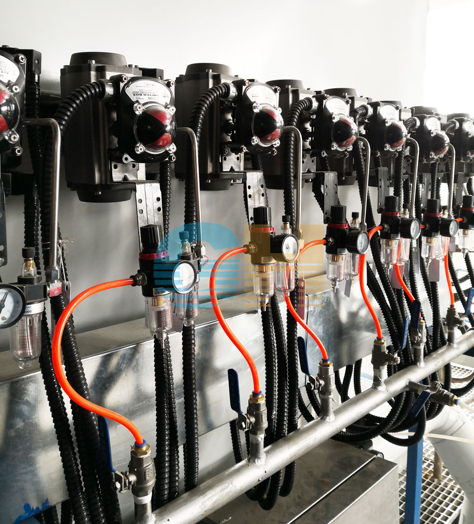 氣動高溫耐磨球閥-國電菏澤電廠噴氨***化項目現場二